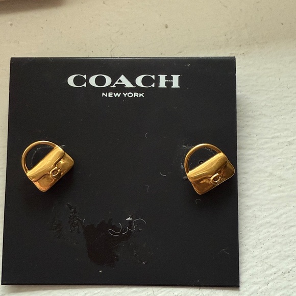 Coach Signature Tabby Stud Earrings NWT - Picture 4 of 5
